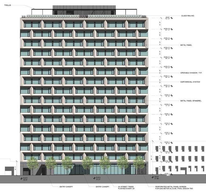 StarCity 454–475 Minna St San Francisco — Façade Elevation